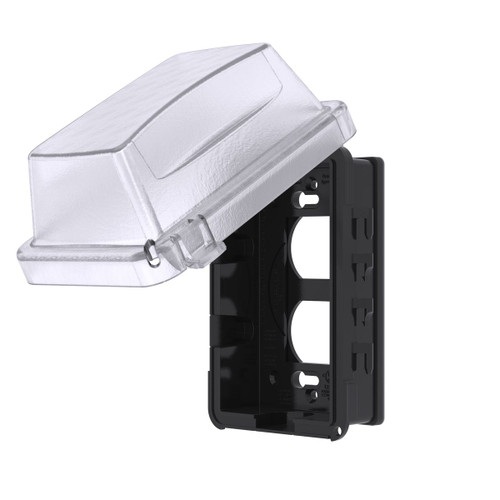 TayMac MM410C 1-Gang Weatherproof In-Use Cover, Horizontal/Vertical Mount, Clear Polycarbonate