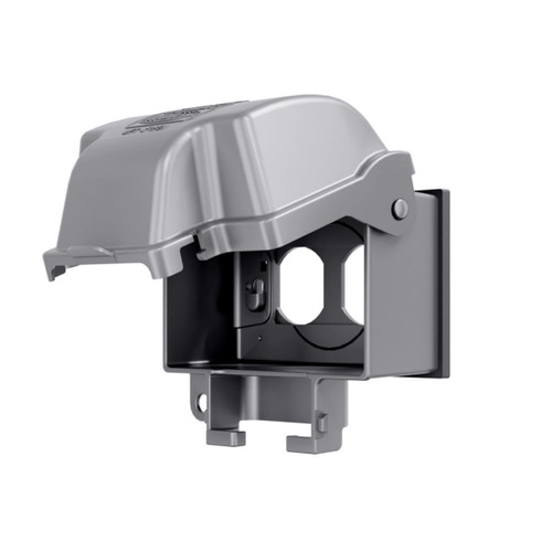 TayMac MX3300 EXTRA DUTY Series 1-Gang Horizontal Weatherproof In-Use Cover, Aluminum, Gray