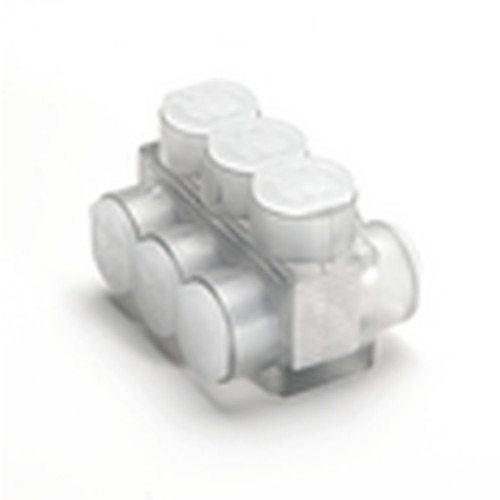 Burndy BIBD46 UNITAP 6-Port Aluminum Multi-Tap Connector