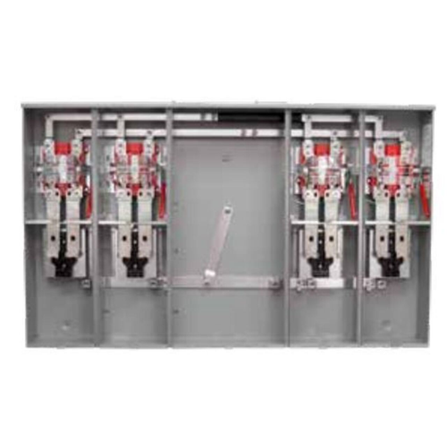 Milbank U5974-XT-5T9-BL 200-Amp Ringless Meter Main with Lever Bypass, 4-Jaw, 4-Sockets, 120/240-Volt AC