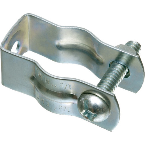 Arlington Industries 2020 Plated Steel Conduit Hanger with Mounting Bolt, 1"