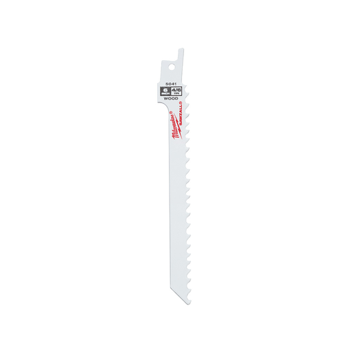 Milwaukee 48-00-5041 SAWZALL 6" 4/6 TPI Wood Scroll Blade, 5-Pack