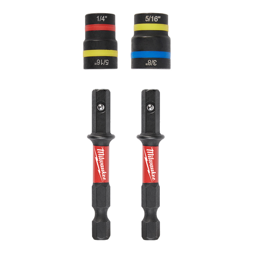 Milwaukee 49-66-4565 SHOCKWAVE Impact Duty 2-in-1 Magnetic Nut Driver Set with QUIK-CLEAR Design, 2-Piece