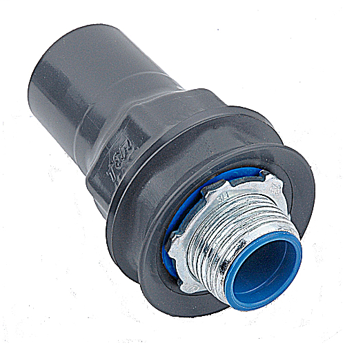 Thomas & Betts ST114-G Ocal ST11/4-G Corrosion-Resistant Non-Grounding Liquidtight Straight Connector, 1-1/4" PVC-Coated Steel