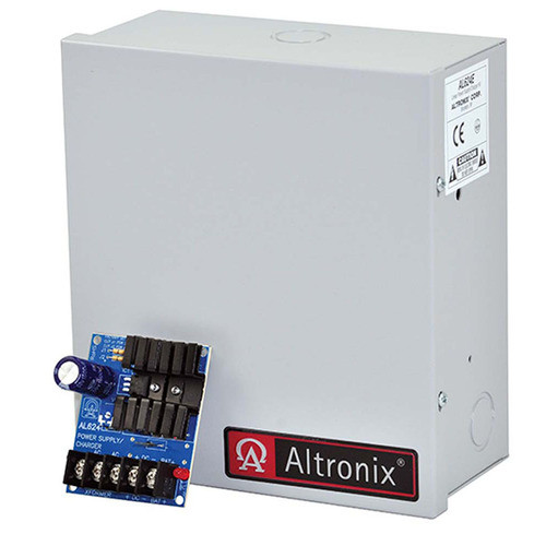 Altronix AL624E Linear Power Supply, Input 16VAC to 24VAC, 20VA to 40VA, Single Selectable Output, 6/12VDC at 1.2A or 24VDC at 0.75A, Grey Enclosure