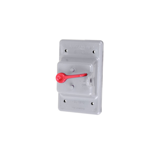 Kraloy 078900 Weatherproof PVC Single-Gang Toggle Switch Cover