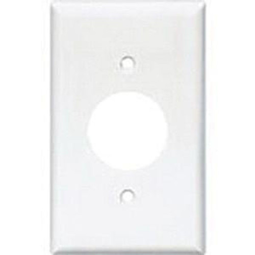 Mulberry 86221 Stainless Steel 1-Gang Wallplate for 30/50-Amp 3-Wire Range/Dryer Receptacle, White