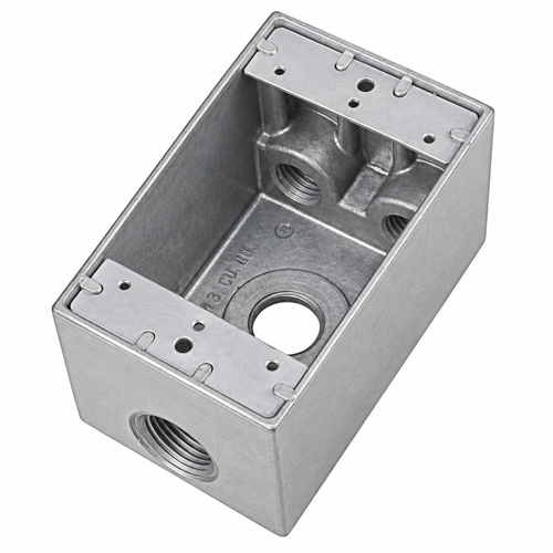 Mulberry Royal Mountie Weatherproof Outlet Box, Die Cast Aluminum