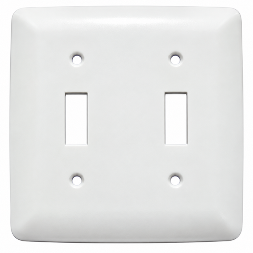 Mulberry Princess/Maxi Cold Rolled Steel Toggle Switch Wallplate, Ivory