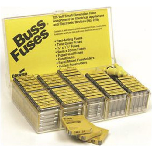 Bussmann Small-Dimension Fuse Assortment Kit for Panel Maintenance