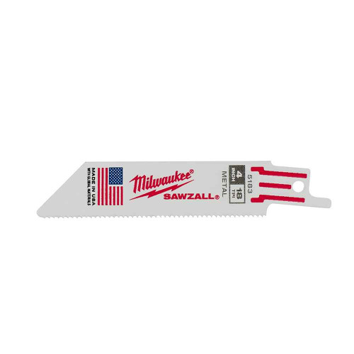 Milwaukee SAWZALL Blade for Medium Metal (18 TPI, 5-Pack)