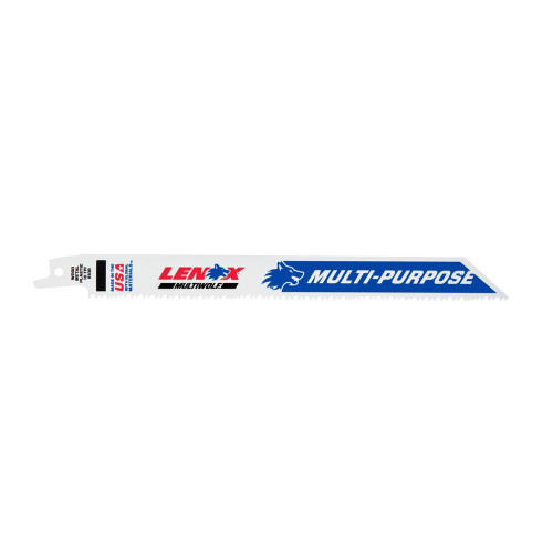 Lenox 20581S810R 8" 10 TPI MultiWolf Wave Edge Reciprocating Saw Blade, General-Purpose