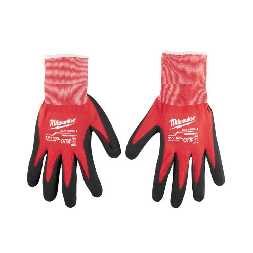 Milwaukee 48-22-8904 Cut Level 1 Nitrile Dipped Work Gloves, XXL