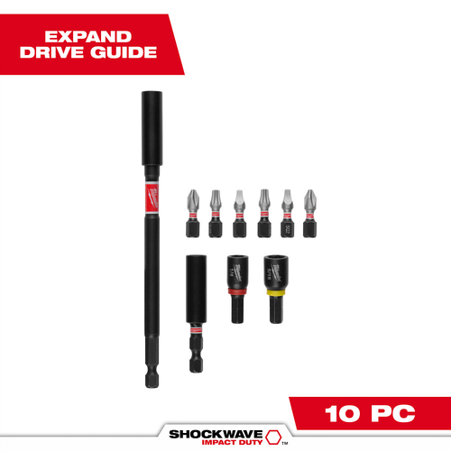 Milwaukee SHOCKWAVE 48-32-4513 10-Piece Impact Duty Expand Set