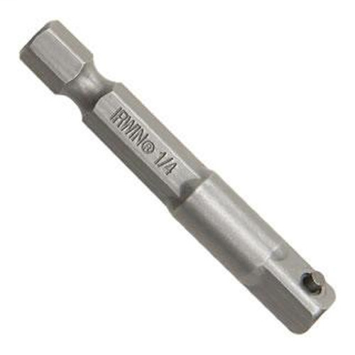 Irwin 3567611C Socket Adapter, 1/4" Drive, Ball-Lock Design
