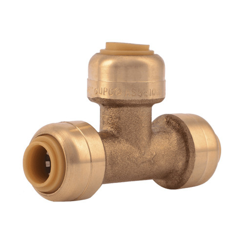 SharkBite U358LF Push-to-Connect PEX Tee, Multi-Material Compatible