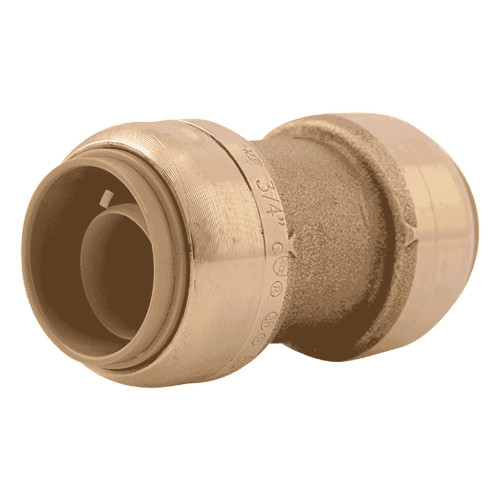 SharkBite U016LF 3/4" Push-Fit Straight Coupling, DZR Brass