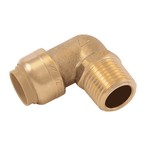 SharkBite U280LF Push-to-Connect Elbow, 1/2" x 1/2" MNPT, Lead-Free