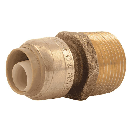 SharkBite U116LF 1/2" x 3/4" MNPT Push-Fit Male Adapter, Lead-Free