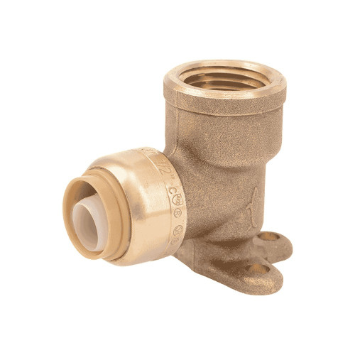 SharkBite U334LF Drop Ear Elbow, 1/2" x 1/2" FNPT Push-to-Connect, Lead-Free