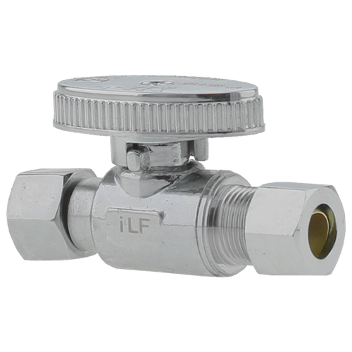 Boshart 08SVS Push-Fit x Compression Straight Supply Valve, No-Lead