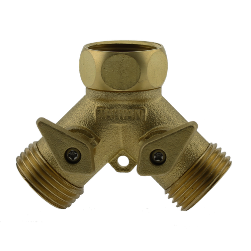 Boshart FGH-FGHY Garden Hose Y-Splitter Shut-Off Valve