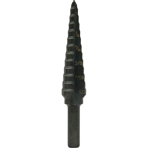 Greenlee GSB01 1/2" Step Bit, 13-Stage Multi-Hole Drill Bit