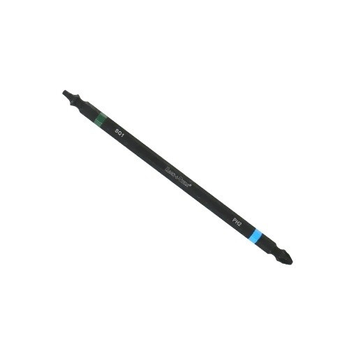 Rack-A-Tiers 70124GB Double-Ended Impact Bit, #1/#2 Square/Phillips/Robertson, 4-Inch