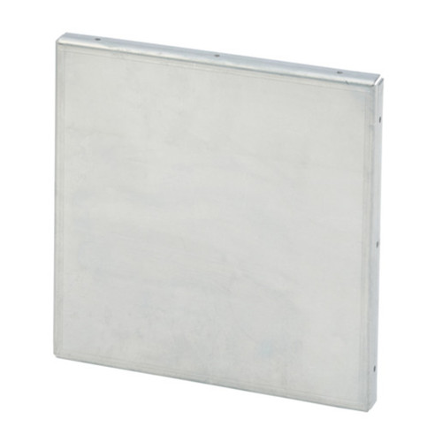 Hoffman Galvanized Steel Wireway Closure Plate, No Knockout