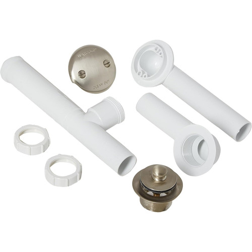 Watco 500-LT-PVC Lift & Turn PVC Bath Waste and Overflow, Chrome or Brushed Nickel