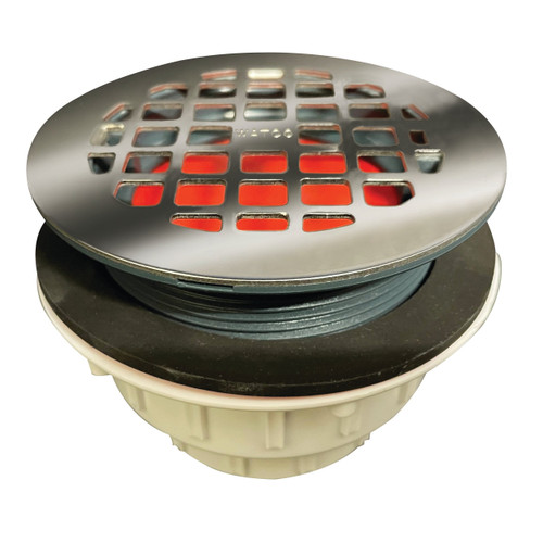 Watco 9300-PVC-CP Innovator PVC Shower Drain, Chrome-Plated