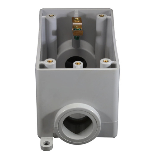 Cantex 5133310 1/2" 1-Gang PVC FDC Outlet Box