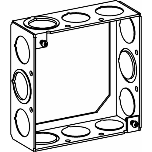 Orbit 4SB-MKO-EXT 4" Square Extension Ring, Welded MKO, Galvanized Steel