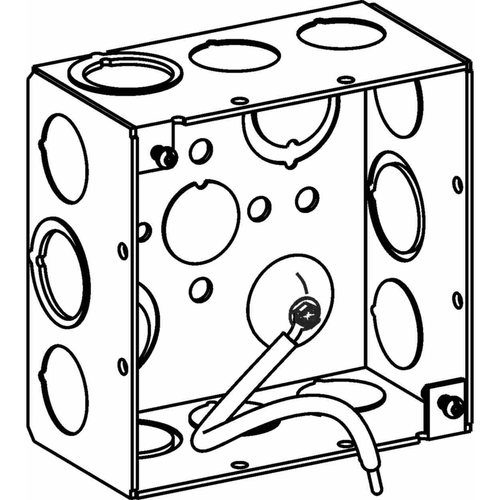 Orbit 4SDB-MKO-PT 4" Square Deep Box, Galvanized Steel