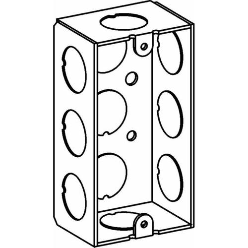 Orbit HSB-1-50 1-1/2" Deep 1-Gang Welded Handy Box, 1/2" KO, Pack of 100