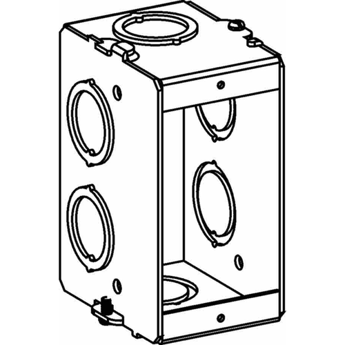Orbit MSBG-1 Gangable 1-Gang Masonry Box, 2-1/2" Deep with CKO