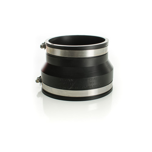 Pasco 56244 Clay-to-Cast-Iron Flexible Plastic Pipe Coupling