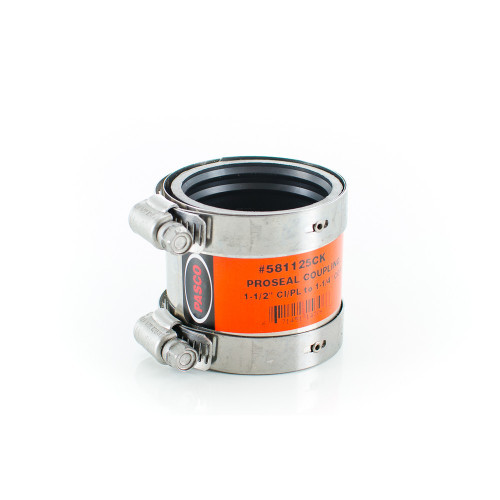 Pasco 5822CK Cast Iron to Copper Proseal Transition Coupling for DWV
