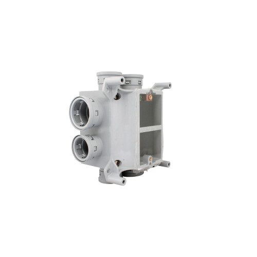IPEX SVDB-H-15/20 PVC Wallmount Deep Concrete Slab Box, (4) 3/4-Inch (4) 1-Inch Kwikon® Hubs