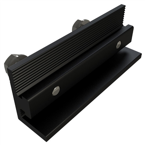 Unirac 303019D Aluminum Dark Splice Bar, 4-Inch x 15/16-Inch x 1.5-Inch, Black