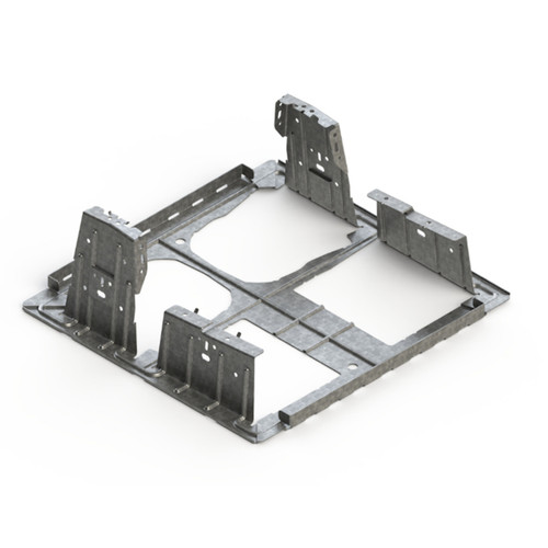 Unirac 310800 Galvanized Steel Ballast Bay Tray, 21-3/8" x 20-1/4" x 7/13/16"