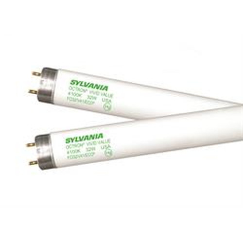 Sylvania 22437 T8 Linear Fluorescent Lamp, 32-Watt, 3500K