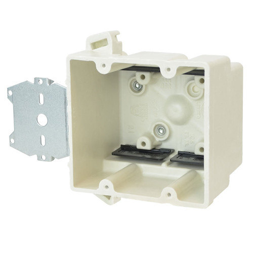 Allied Moulded 2300-Z2K 2-Gang New Work Fiberglass Electrical Box