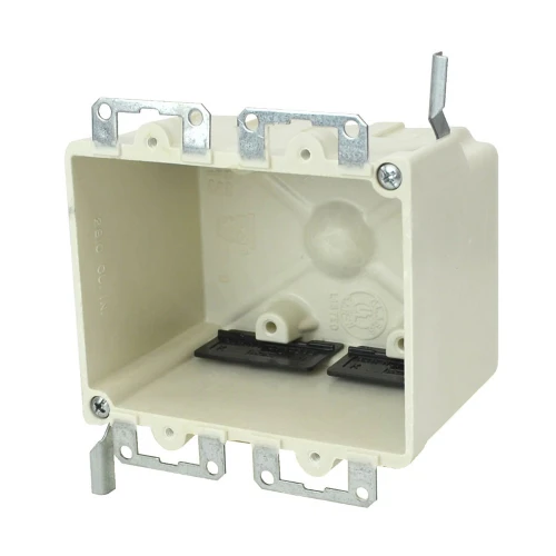 Allied Moulded 9312-EWK 2-Gang Fiberglass Reinforced Thermoset Polyester Electrical Switch Box