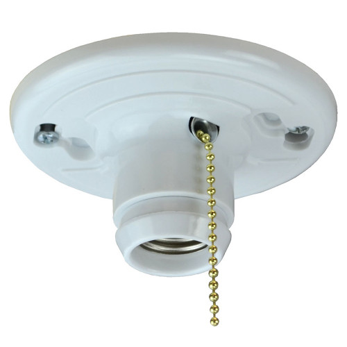 Allied Moulded LH-12P Medium Base Incandescent Lampholder with Pull Cord