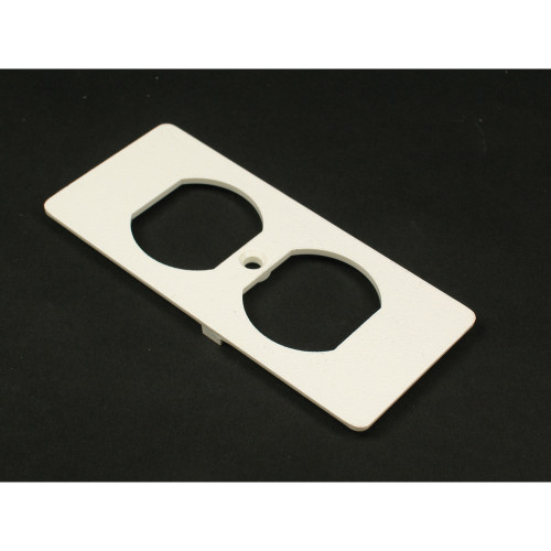 Wiremold 5507D-G Non-Metallic Duplex Receptacle Faceplate, Gray