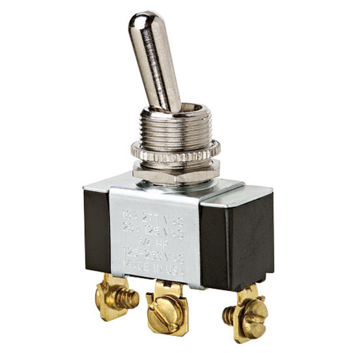 Ideal Industries 774009 SPDT Toggle Switch, (On)-Off-(On), Screw Terminal