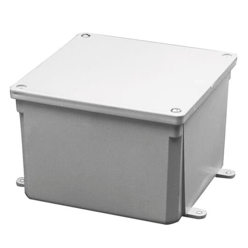 Carlon E987R Polycarbonate Screw-Cover Junction Box, 6" x 6" x 4"