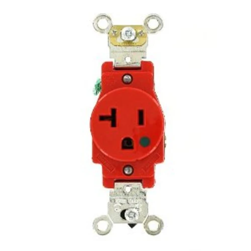Leviton 8310-R Hospital-Grade Receptacle, 20A 125V