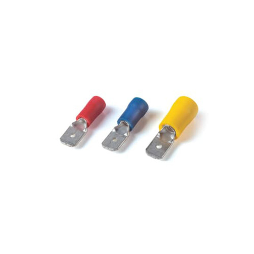 Catamount 250 Series Vinyl Insulated Male Disconnect, Brass Terminal